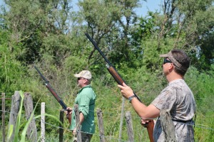 Reed and I hunting dove in Argentina