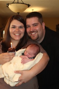 My niece Katie and her husband Cam and their Newborn Maximus