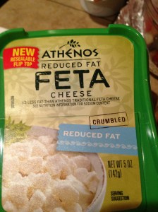 I even used reduce fat Feta