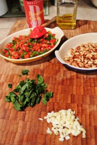 Everything is prepped and ready for the plating.