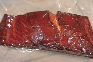 Vac Packed and ready to roll.  Do you see that middle section where it is white?  Needed more air.