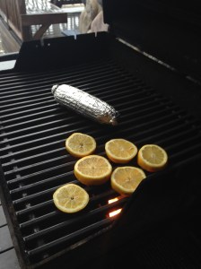 I also notice Ben has slices of lemon he is carmelizing on the bbq.  Interesting, what is he up too?