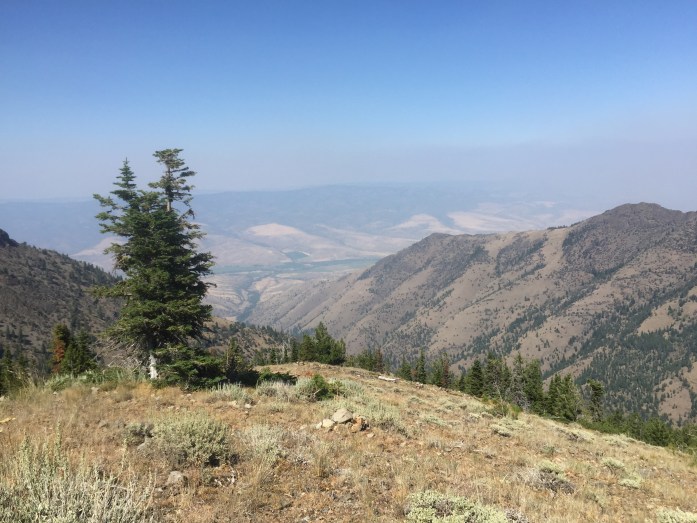 This is the same canyon farther down, we eventually go to the end of it.